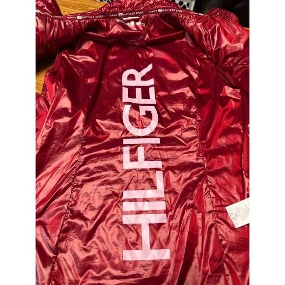 Tommy Hilfiger Sport Red Full Zip Down Filled Puffer Vest Womens M - Picture 7 of 12